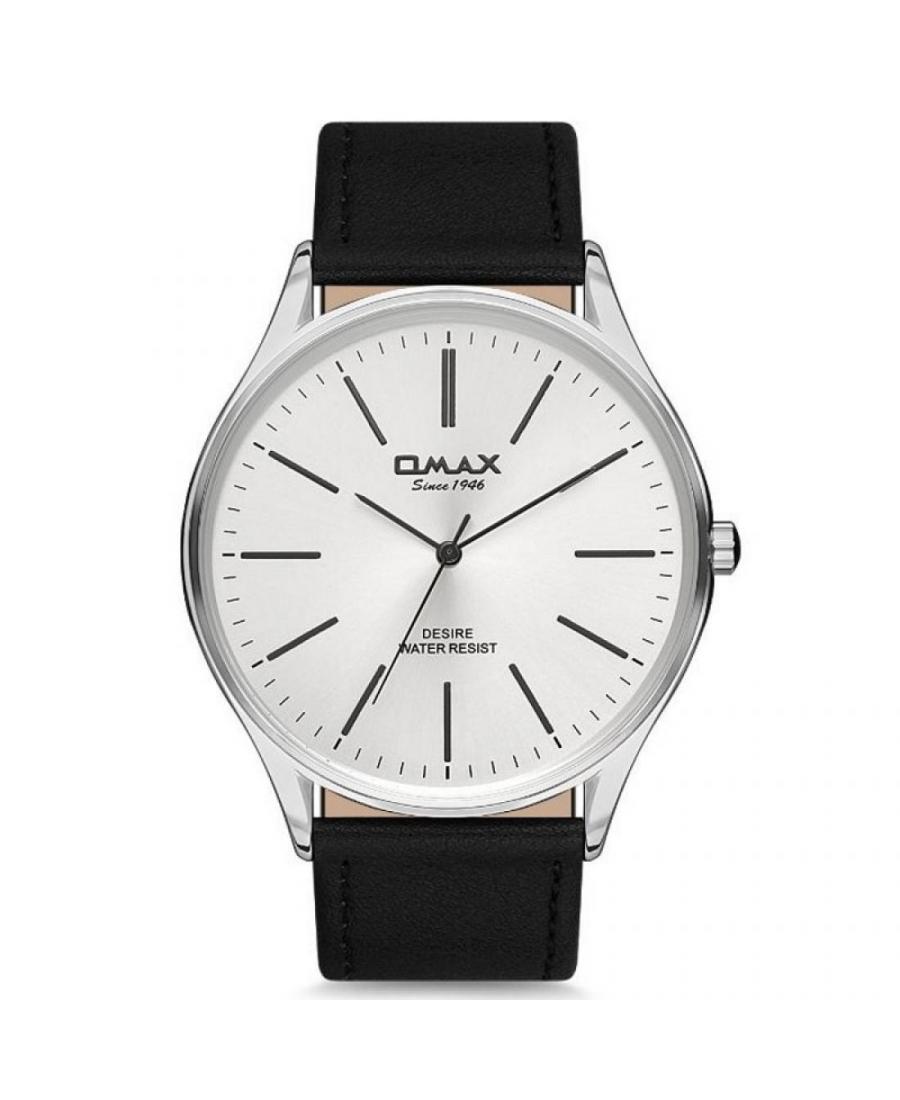 Men Classic Quartz Watch Omax DX27P32I Silver Dial