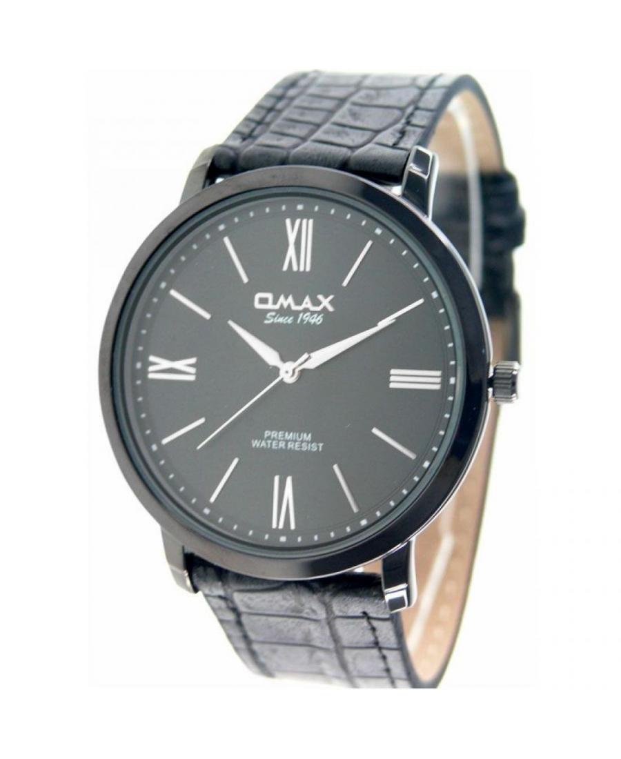 Mężczyźni klasyczny kwarcowy analogowe Zegarek OMAX 00SX7015BB02 Czarny Dial