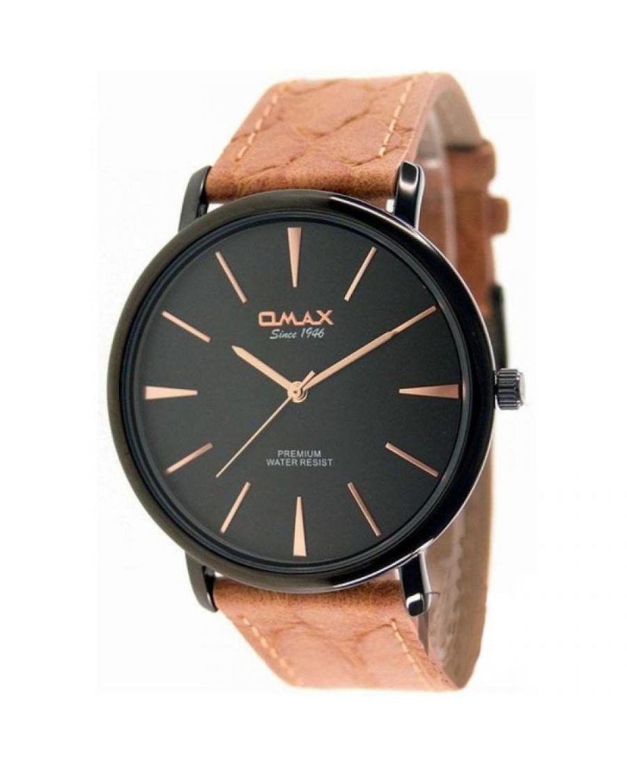 Mężczyźni klasyczny kwarcowy analogowe Zegarek OMAX 00SX7011BQ02 Czarny Dial