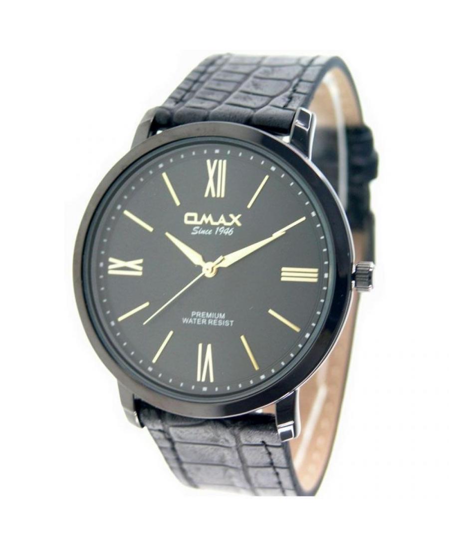 Mężczyźni klasyczny kwarcowy analogowe Zegarek OMAX 00SX7015BB12 Czarny Dial