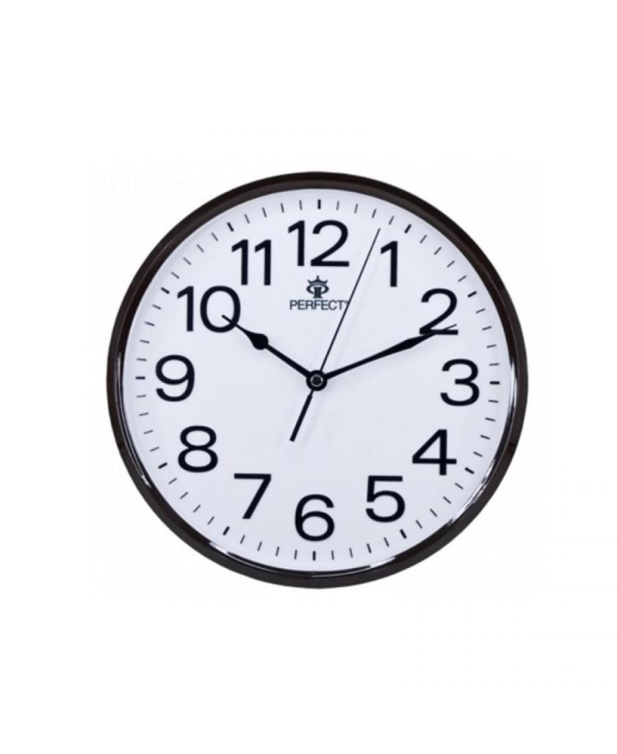 Clock PERFECT GWL683/BROWN Plastic Plastik Tworzywo Sztuczne Brązowy