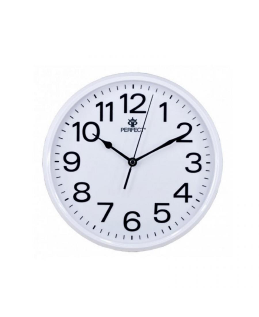 Clock PERFECT GWL683/WHITE Plastic White