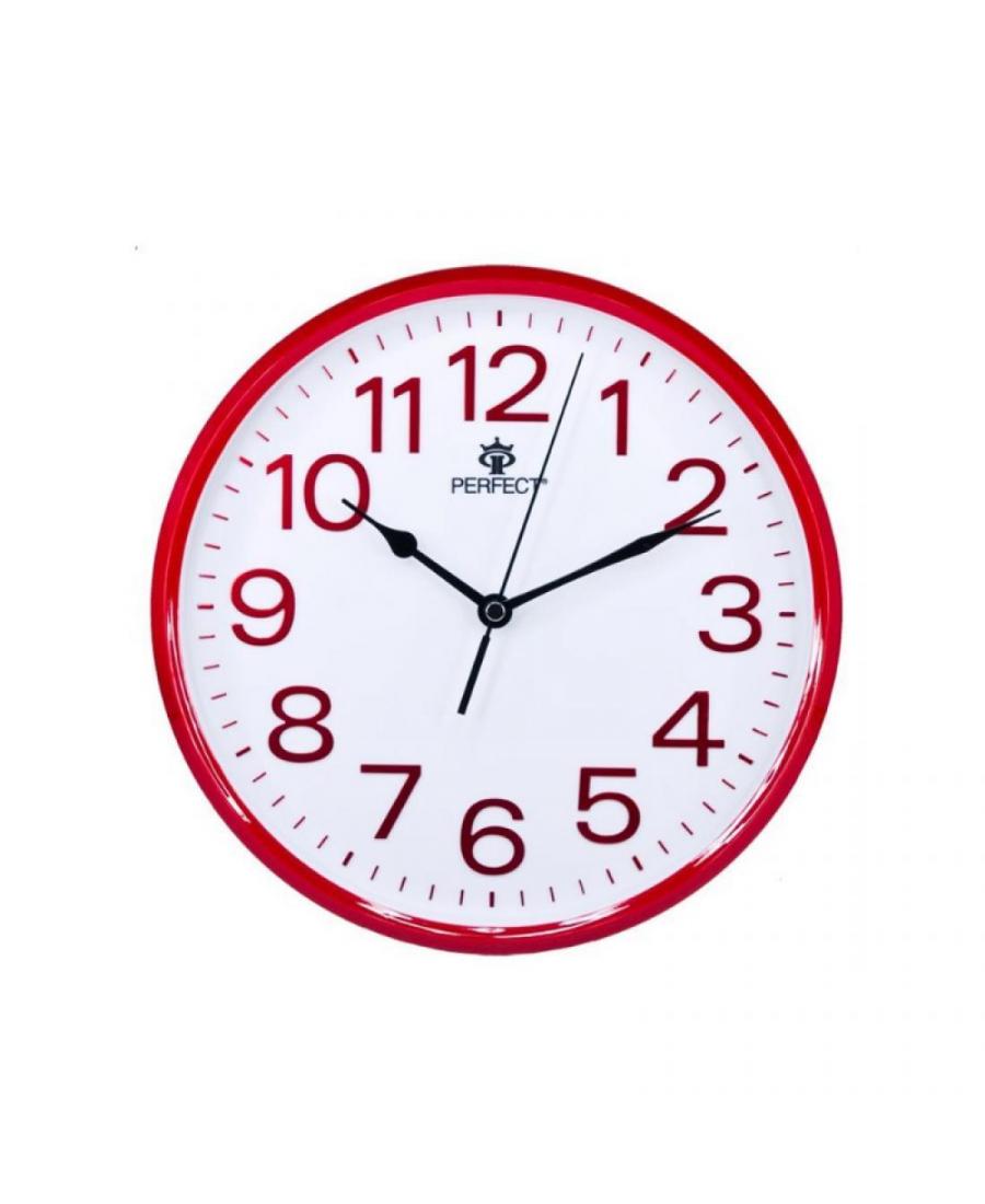 Clock PERFECT GWL683/RED Plastic Plastik Tworzywo Sztuczne Czerwony