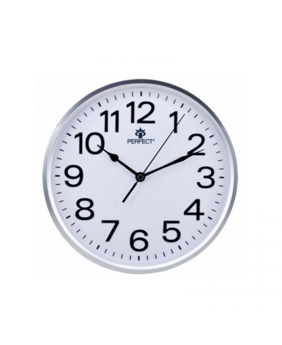 Clock PERFECT GWL683/SILVER Plastic Silver color