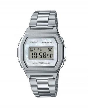 Men Fashion Sports Quartz Watch Casio A1000D-7EF Mother of Pearl Dial