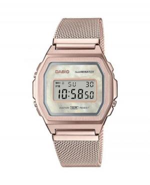 Men Fashion Sports Japan Quartz Digital Watch Alarm CASIO A1000MCG-9EF Mother of Pearl Dial 40mm
