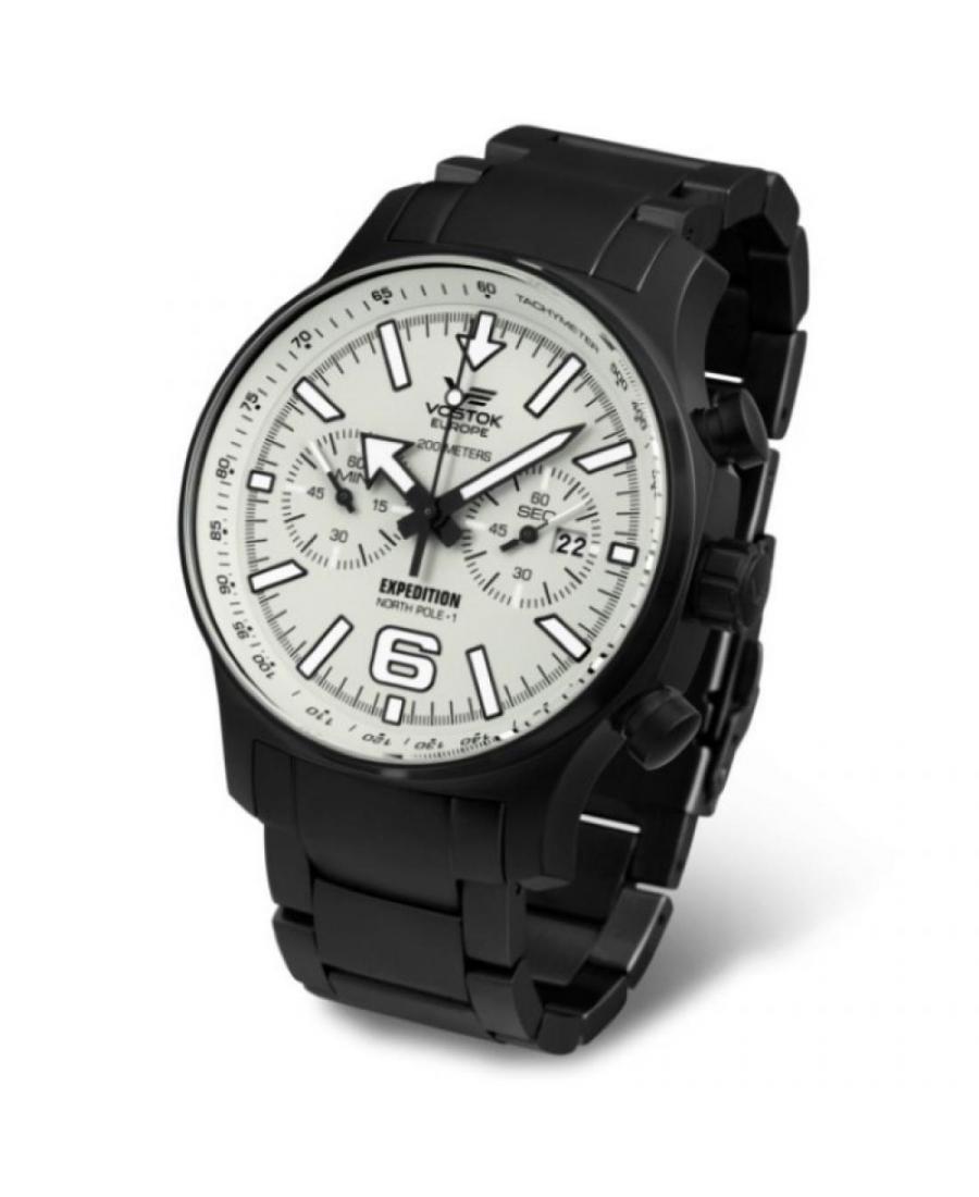 Men Fashion Quartz Watch Vostok Europe 6S21-5954200BR Grey Dial