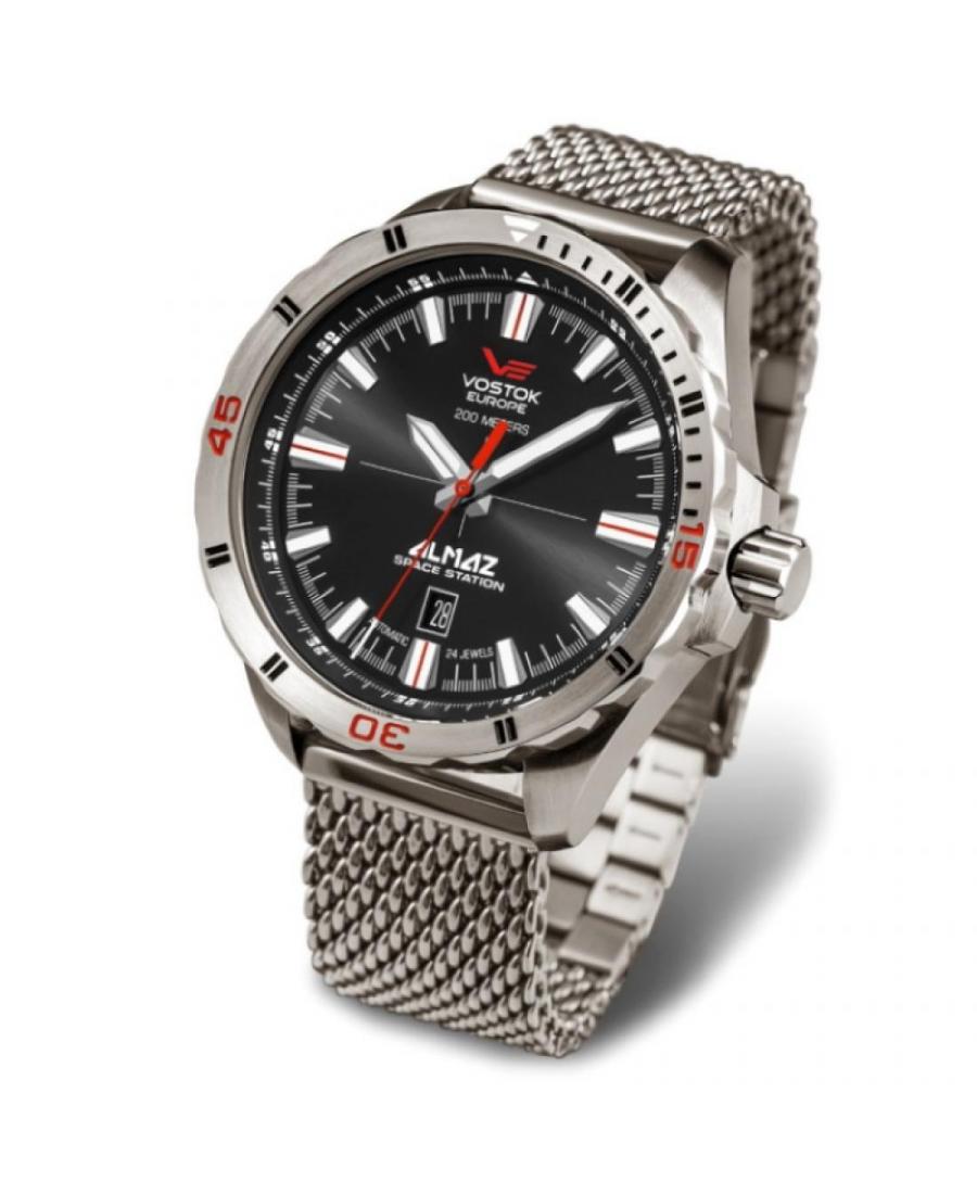 Мужские Fashion Diver Automatic Аналоговый Часы VOSTOK EUROPE NH35A-320H263Br Серый Dial