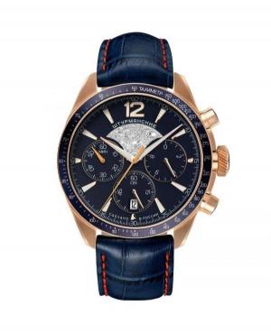 Men Fashion Quartz Analog Watch Chronograph STURMANSKIE 6S20/4789408 Blue Dial 43.7mm