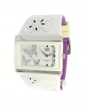 Kobiety Moda Japonia kwarcowy analogowe Zegarek Q&Q GV79J004Y Biały Dial 35mm