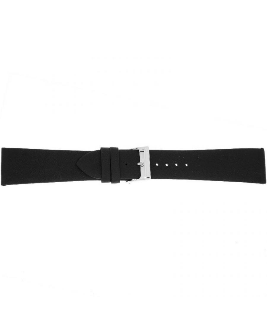 Watch Strap CONDOR Smooth Calf Strap 350R.01.22.W Skóra czarny Skórzany Czarny 22 mm