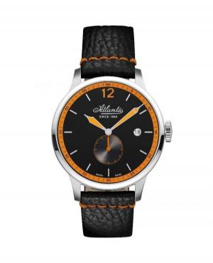 Mężczyźni klasyczny Szwajcar kwarcowy Zegarek ATLANTIC 68353.41.62O Pomarańczowy Dial 42mm