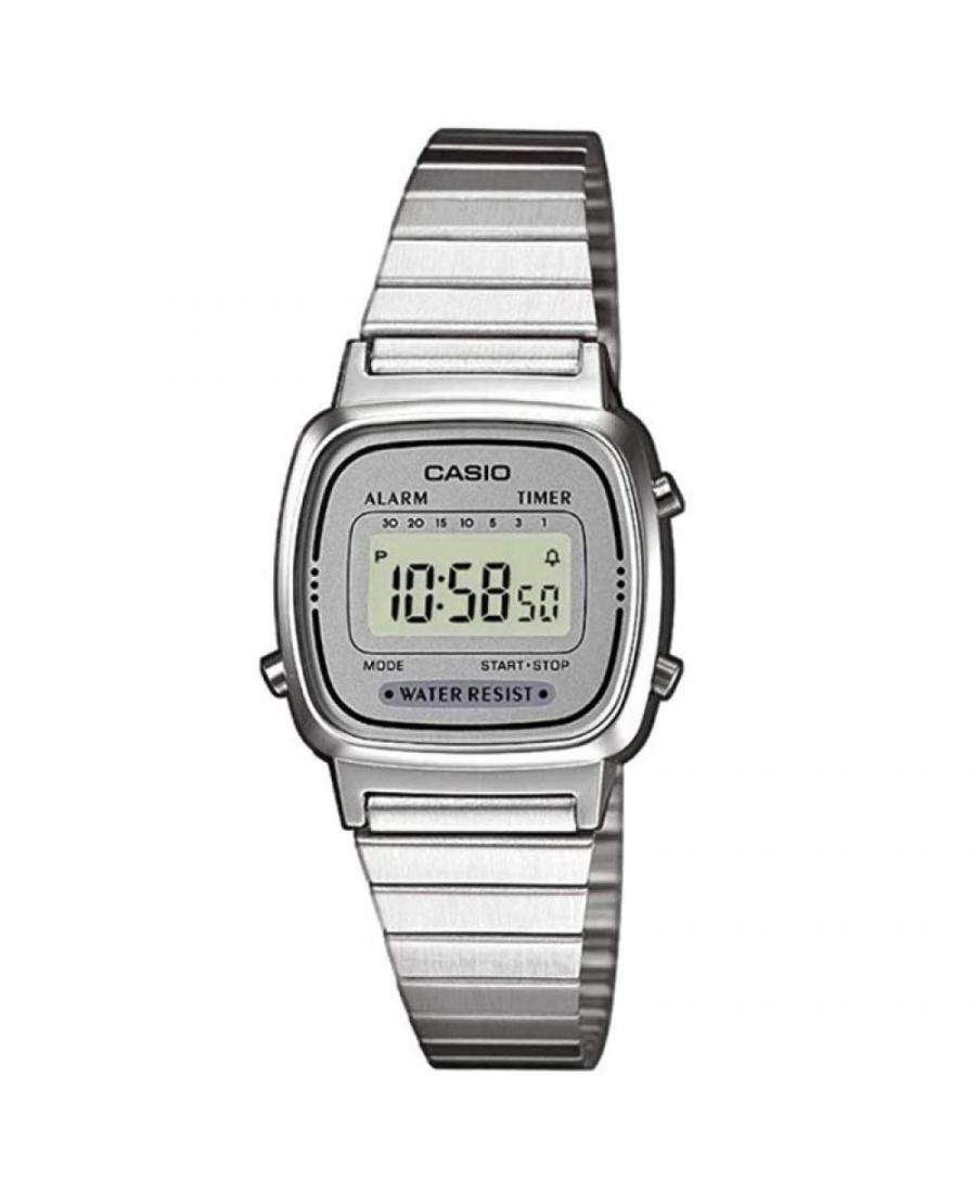 Women Functional Japan Quartz Digital Watch Alarm CASIO LA670WEA-7EF Grey Dial 25mm