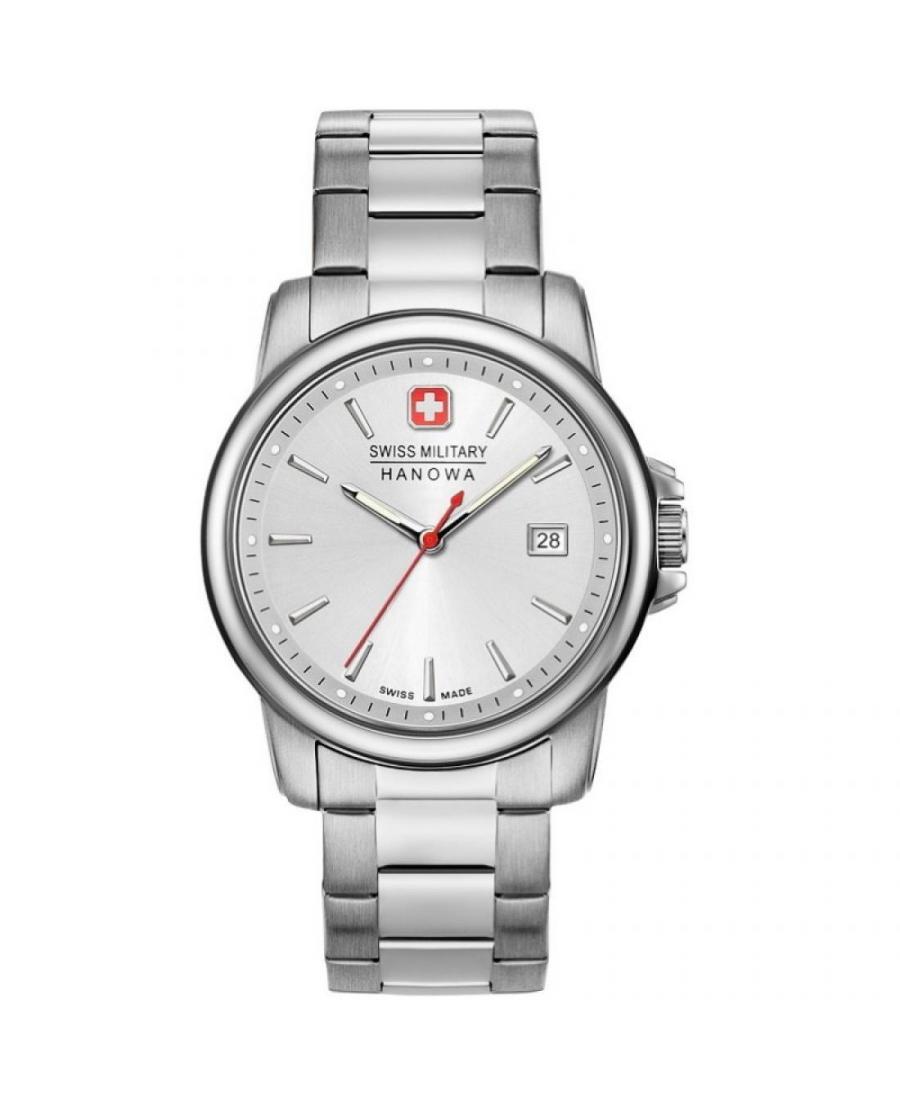 Men Swiss Classic Quartz Watch Swiss Military Hanowa 06-5230.7.04.001.30 Silver Dial