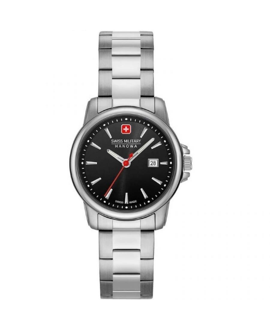 Kobiety klasyczny Szwajcar kwarcowy analogowe Zegarek SWISS MILITARY HANOWA 06-7230N.04.007 Czarny Dial 32mm
