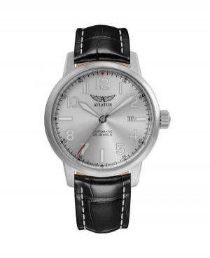 Mężczyźni Szwajcar klasyczny automatyczny Zegarek AVIATOR V.3.21.0.137.4 Srebrna Wybierz