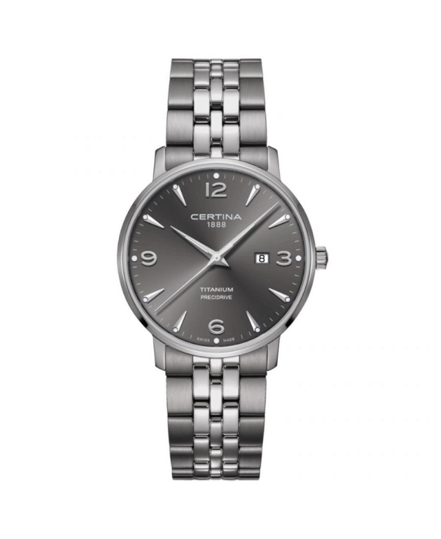 Men Swiss Classic Quartz Watch Certina C035.410.44.087.00 Grey Dial