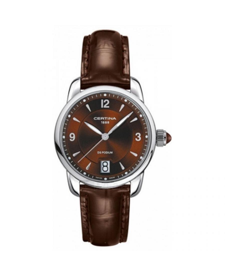 Kobiety klasyczny Szwajcar kwarcowy analogowe Zegarek CERTINA C025.210.16.297.00 Brązowy Dial 32mm