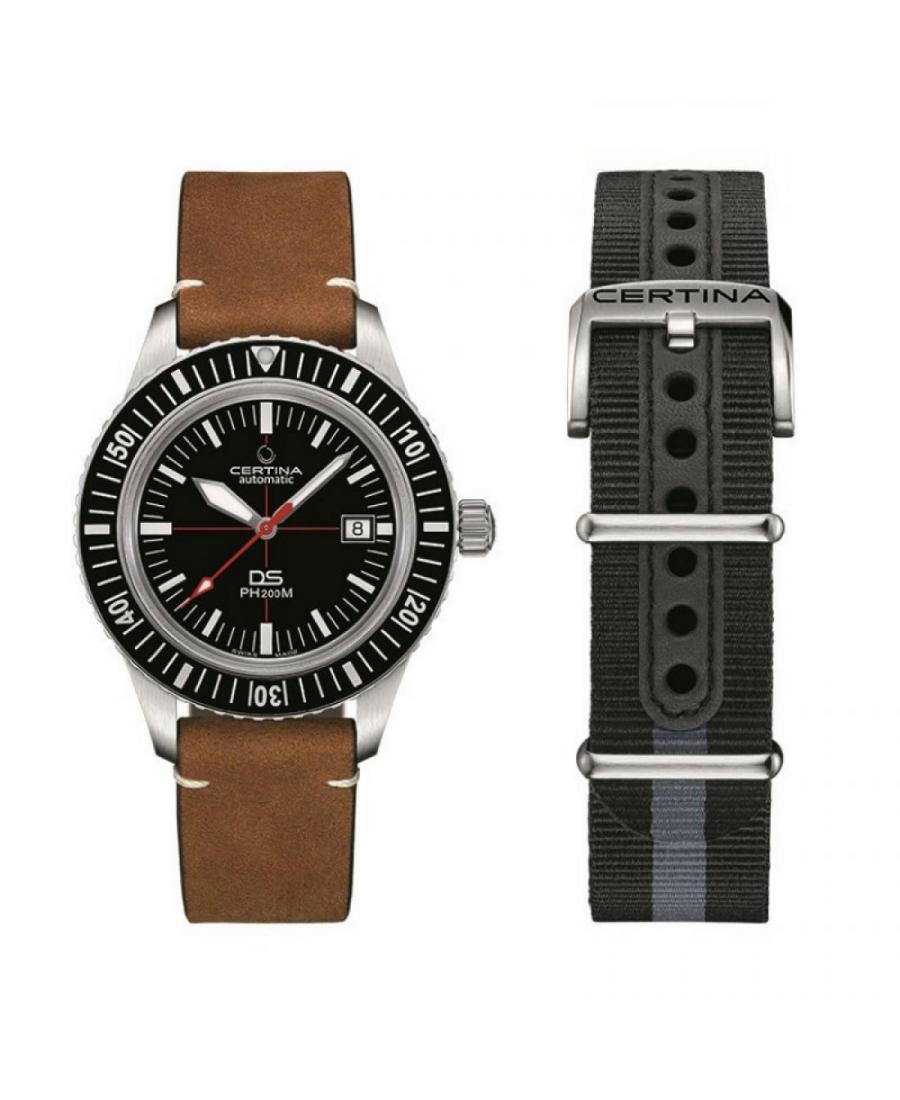 Mężczyźni klasyczny sportowy Diver Luxury Szwajcar automatyczny analogowe Zegarek CERTINA C036.407.16.050.00 Czarny Dial 43mm