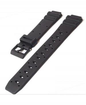 Watch Strap Diloy 279H2P to fit Casio Plastic / Rubber Black Tworzywo sztuczne/guma Czarny 21 mm image 1