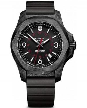 Men Fashion Sports Functional Diver Luxury Swiss Quartz Watch VICTORINOX SWISS ARMY 241777 Black Dial 43mm