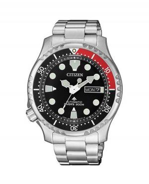 Men Sports Diver Japan Automatic Analog Watch CITIZEN NY0085-86EE Black Dial 42mm