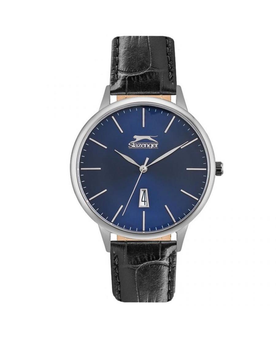 Mężczyźni klasyczny kwarcowy analogowe Zegarek SLAZENGER SL.9.6195.1.01 Niebieska Dial 43mm