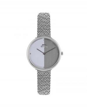 Kobiety klasyczny kwarcowy analogowe Zegarek SLAZENGER SL.9.6230.3.03 Srebrna Dial 33mm