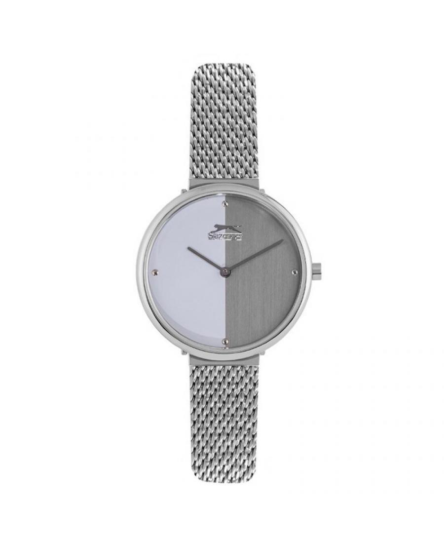 Kobiety klasyczny kwarcowy analogowe Zegarek SLAZENGER SL.9.6230.3.03 Srebrna Dial 33mm
