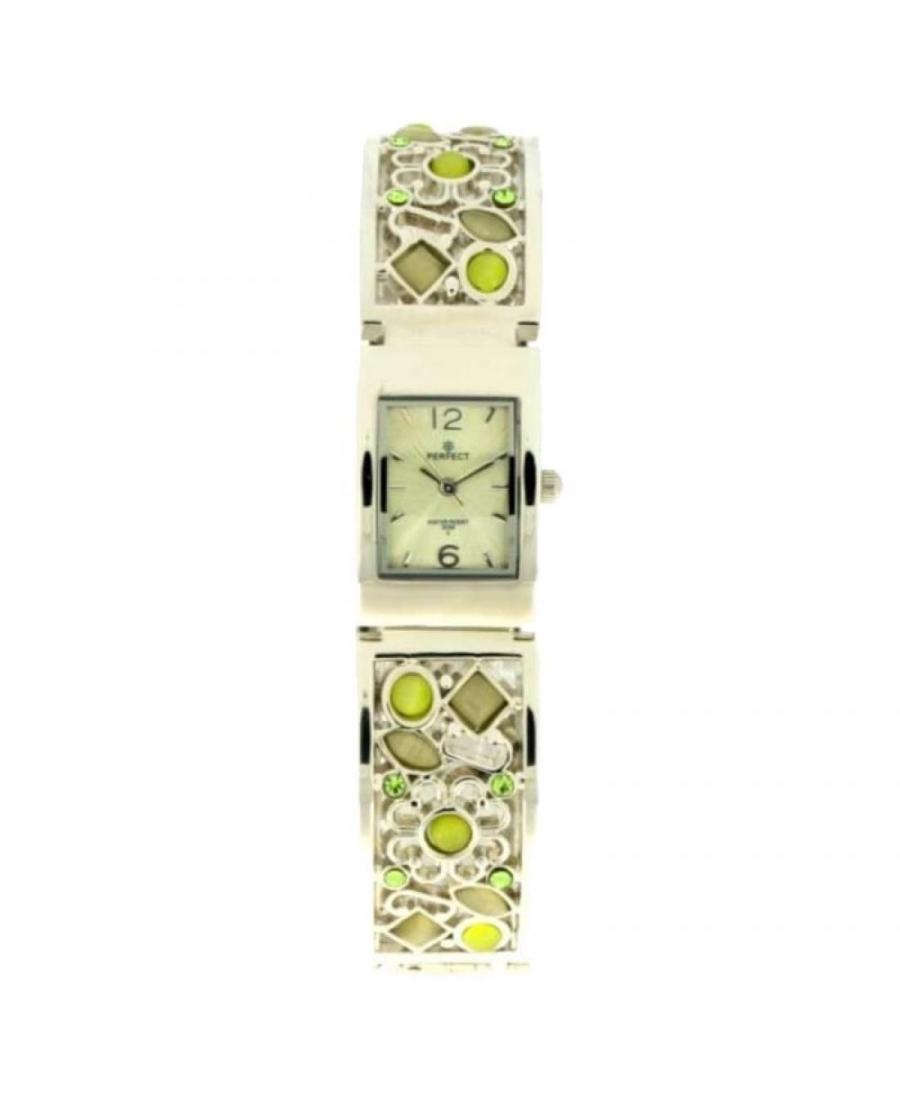 Женские Классические Кварцевый Часы PERFECT PRF-K20-039 Серебряного цвета Dial 28mm