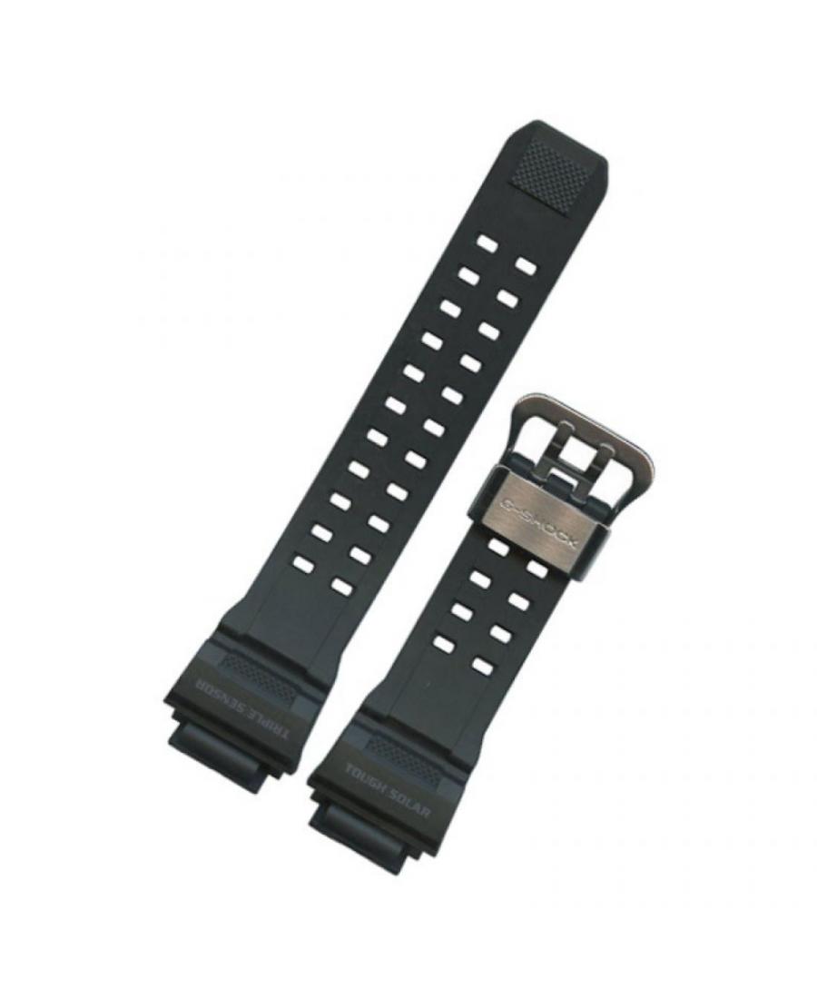 Watch Strap CASIO 10455201 Plastic / Rubber czarny Tworzywo sztuczne/guma Czarny 28 mm