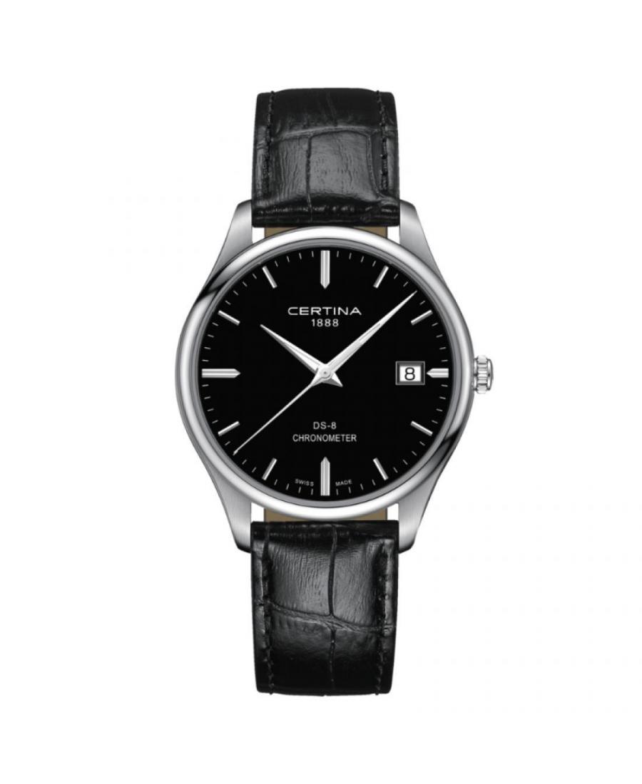 Men Classic Swiss Quartz Analog Watch CERTINA C033.451.16.051.00 Black Dial 40.2mm