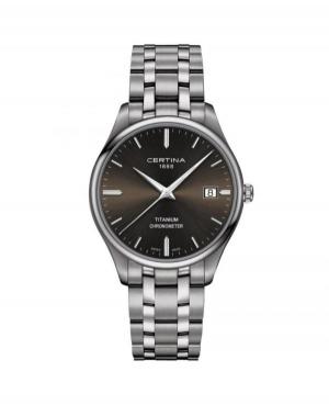 Mężczyźni klasyczny Szwajcar kwarcowy analogowe Zegarek CERTINA C033.451.44.081.00 Czarny Dial 40.2mm