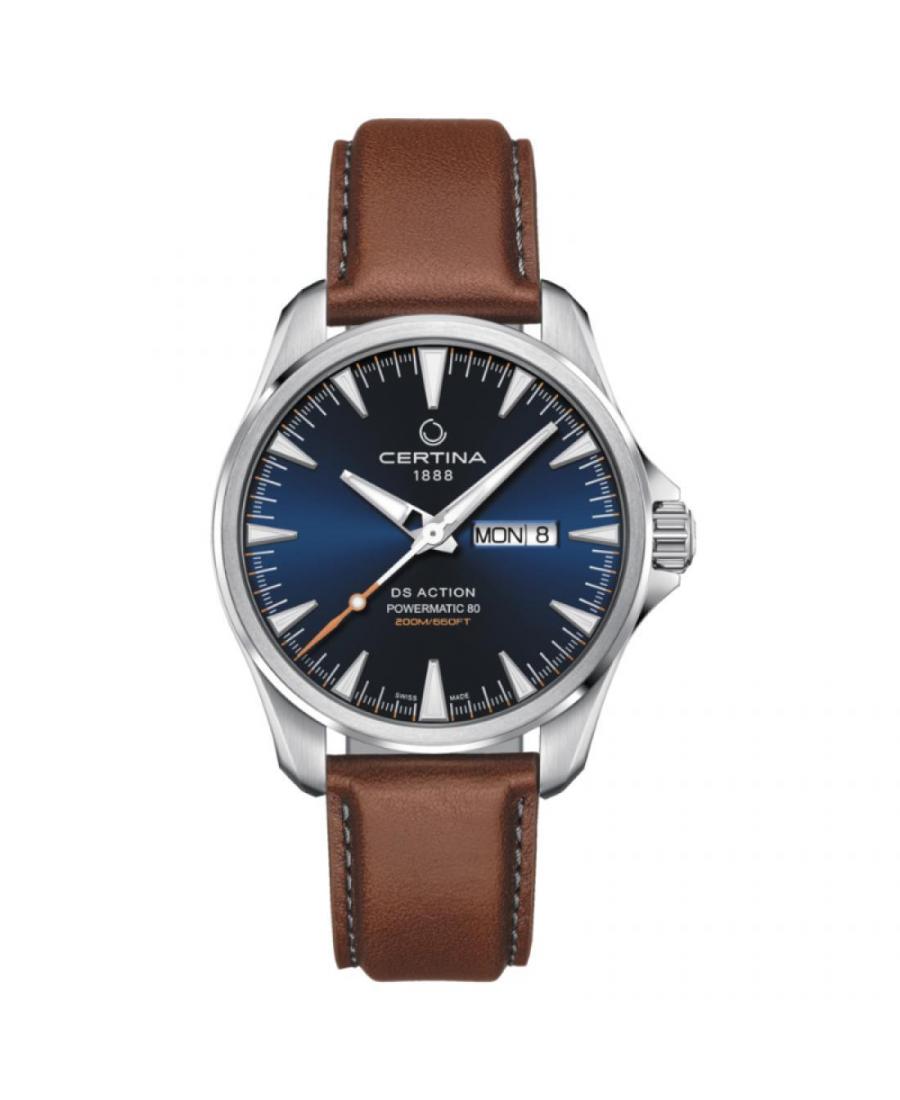 Men Swiss Classic Automatic Watch Certina C032.430.16.041.00 Blue Dial