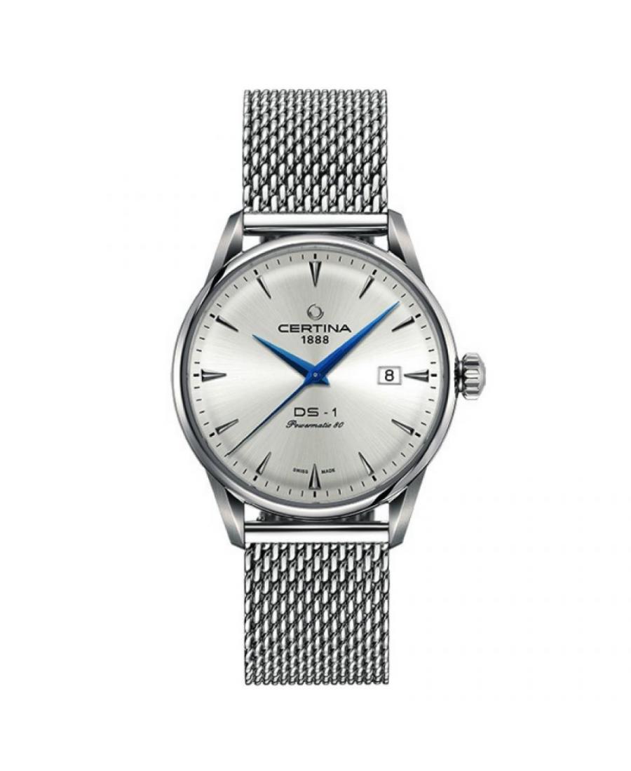 Mężczyźni klasyczny Luxury Szwajcar automatyczny analogowe Zegarek CERTINA C029.807.11.031.02 Srebrna Dial 40mm