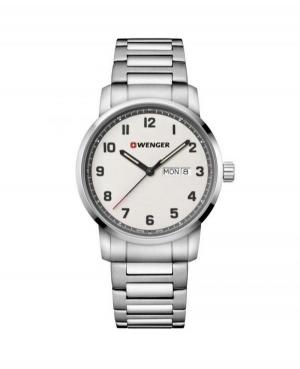 Men Classic Swiss Quartz Analog Watch WENGER 01.1541.120 Sand Dial 42mm