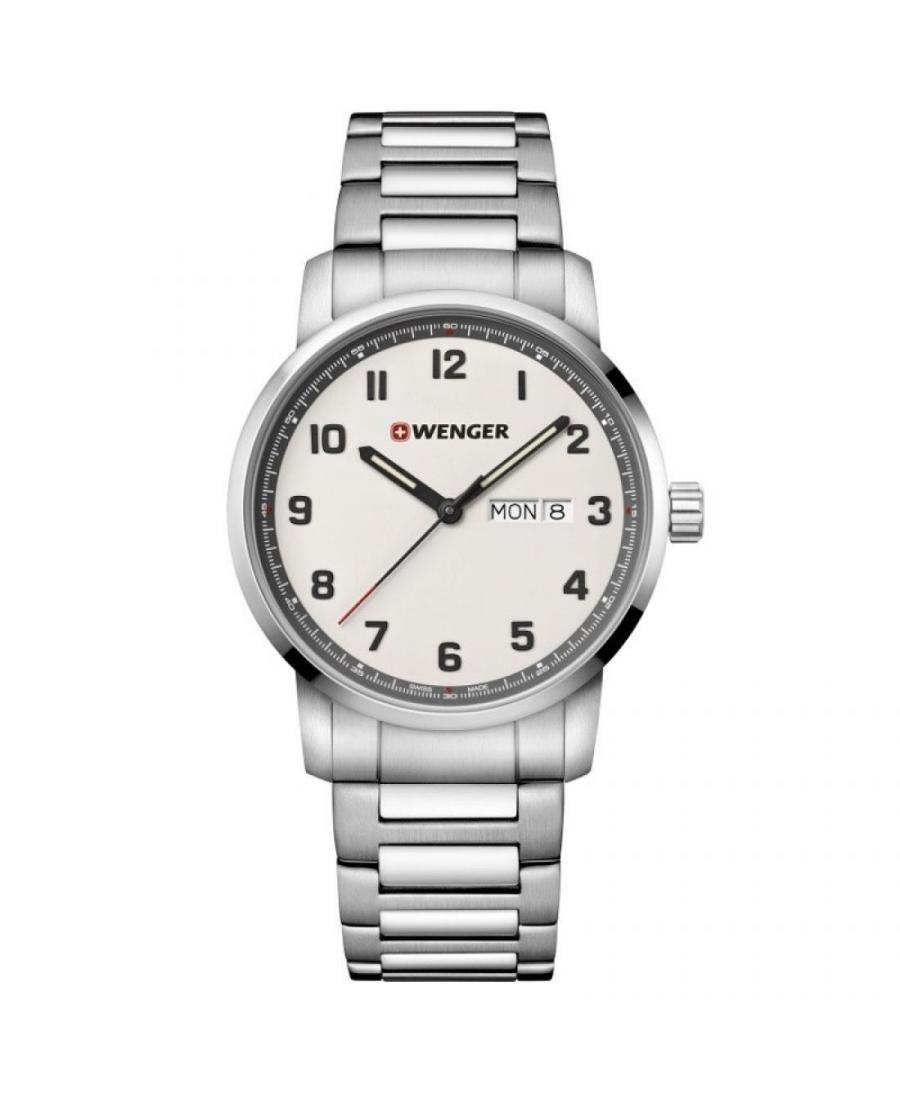 Mężczyźni klasyczny Szwajcar kwarcowy analogowe Zegarek WENGER 01.1541.120 Piasek Dial 42mm