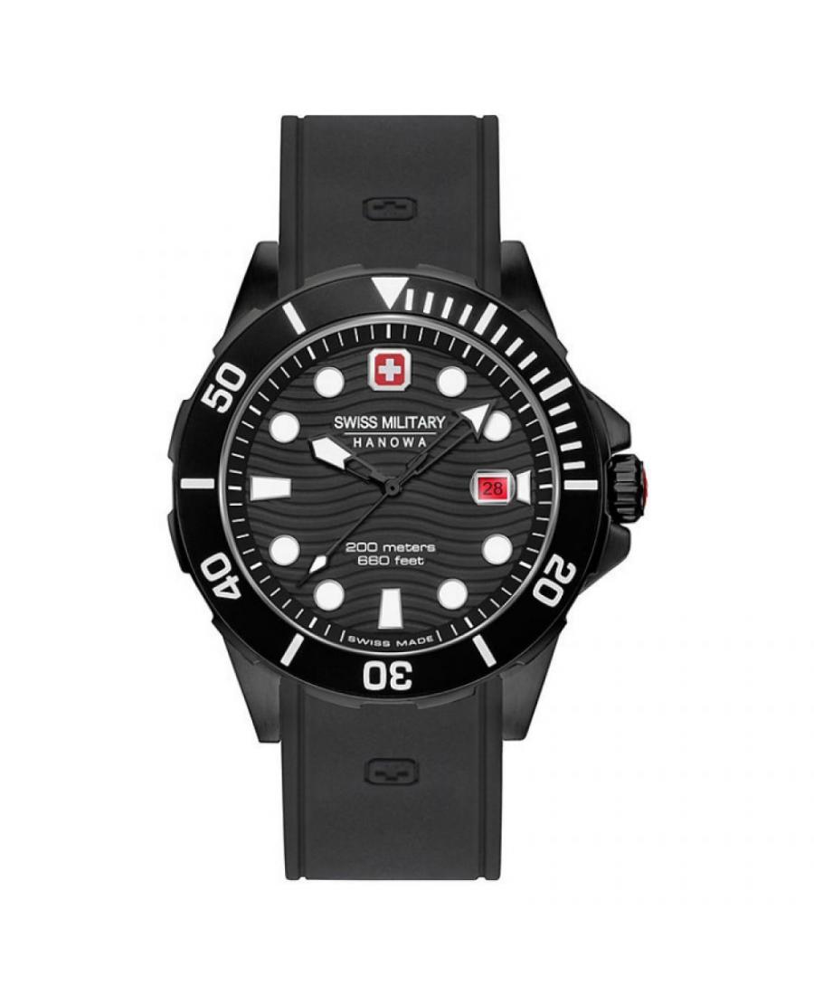 Mężczyźni Szwajcar sportowy kwarcowy Zegarek Swiss Military Hanowa 06-4338.13.007 Czarny Wybierz
