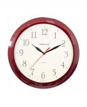 Настенные кварцевые часы 11131113 Пластик Бордовый цвет