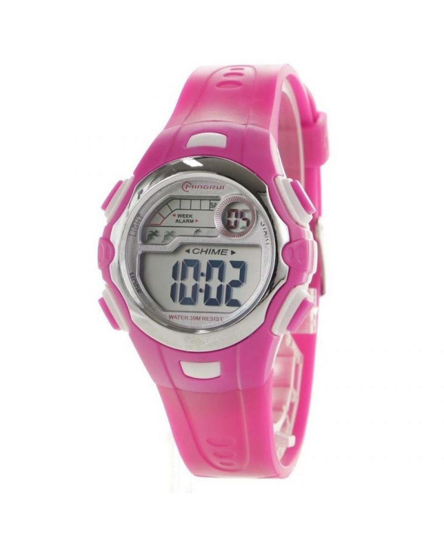 Children's Watches 8550 PINK Sports Functional MINGRUI Quartz Grey