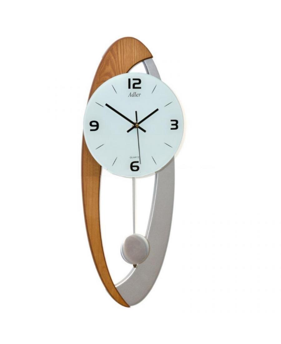 ADLER 20194O/S Настенные кварцевые часы Wood Многоцветный