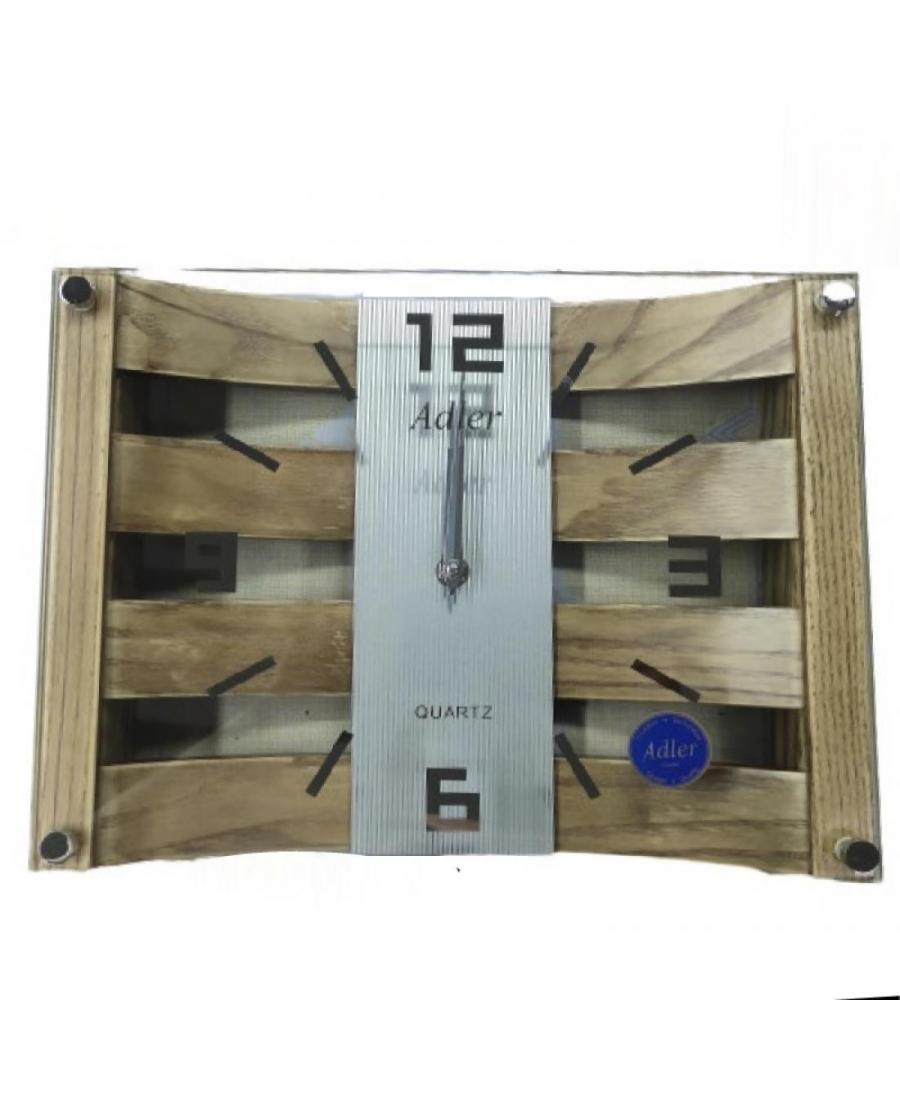 ADLER 21113 PB/O Wall clock Glass Antique Oak