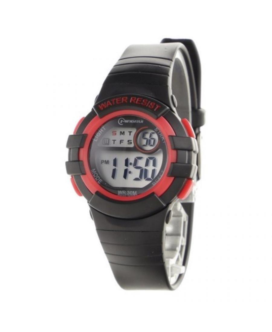 Детские часы 8206 BK/RED Спортивные Многофункциональные MINGRUI Кварцевый Серый Dial