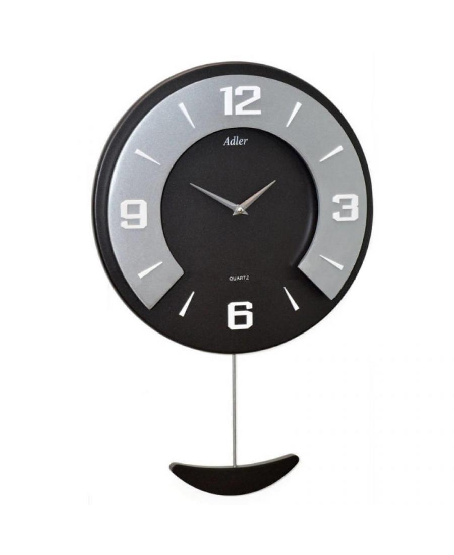 ADLER 21179 ANTR Wall clock Plastic czarny Plastik Tworzywo Sztuczne Czarny