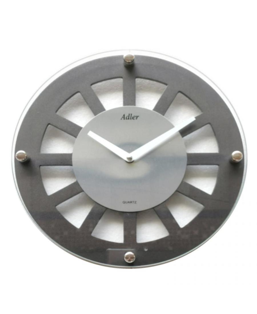 ADLER 21158 ANTR/SIL Wall clock Glass Steel color