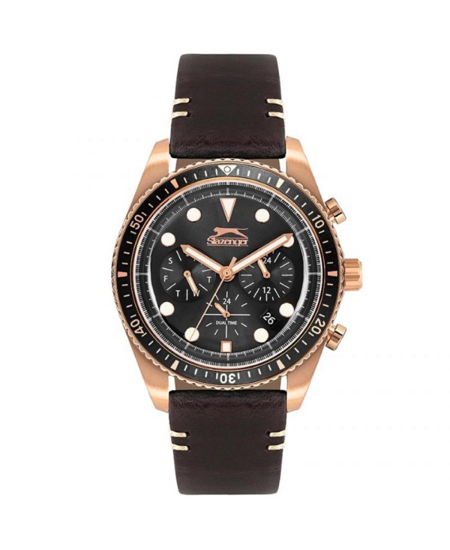 Men Fashion Sports Quartz Watch Slazenger SL.9.6268.2.02 Black Dial
