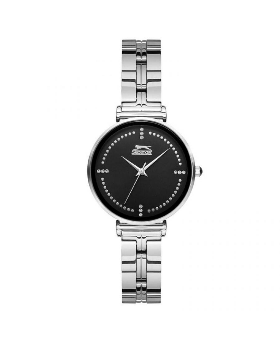 Kobiety Moda klasyczny kwarcowy analogowe Zegarek SLAZENGER SL.9.6154.3.03 Czarny Dial 34mm
