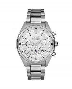 Men Fashion Classic Quartz Analog Watch SLAZENGER SL.9.6251.2.03 Silver Dial 42mm