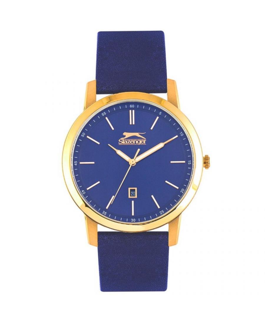 Mężczyźni klasyczny kwarcowy analogowe Zegarek SLAZENGER SL.9.6276.1.03 Niebieska Dial 45mm