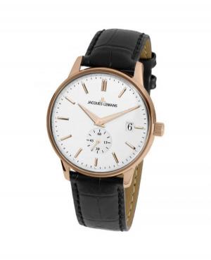 Men Classic Quartz Watch Jacques Lemans N-215B White Dial